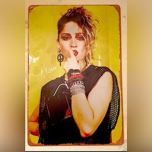 Madonna vintage tin poster